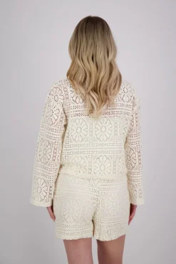 Vest Merinda Crochet Beige