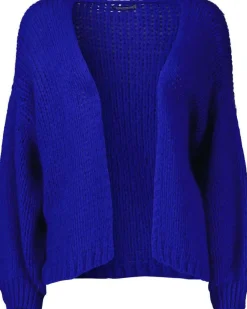 Vest Mohair Kobaltblauw
