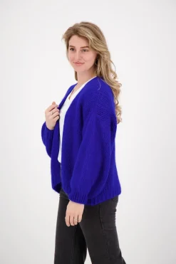Vest Mohair Kobaltblauw