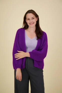 Vest Mohair Paars