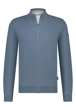 Vest Plain Patte Blauw