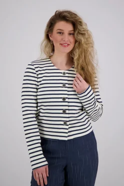 Vest Stripe Blauw
