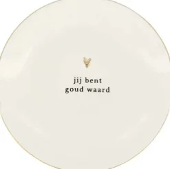 Wandbordje Goud