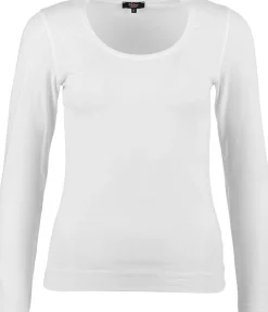 Wit basis shirt met lange mouw